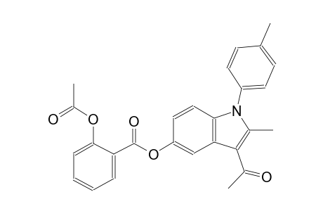 3-acetyl-2-methyl-1-(4-methylphenyl)-1H-indol-5-yl 2-(acetyloxy)benzoate