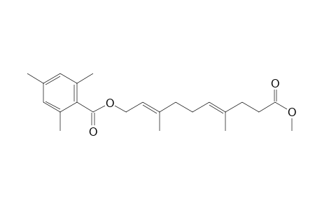 Benzoic acid, 2,4,6-trimethyl-, 10-methoxy-3,7-dimethyl-10-oxo-2,6-decadienyl ester, (E,E)-