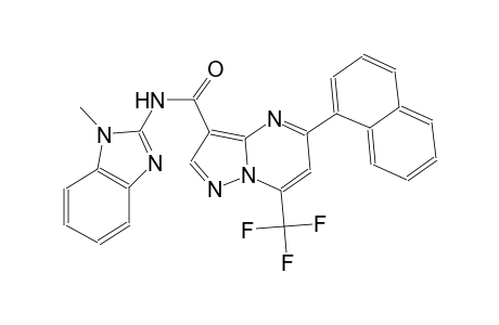 N-(1-methyl-1H-benzimidazol-2-yl)-5-(1-naphthyl)-7-(trifluoromethyl)pyrazolo[1,5-a]pyrimidine-3-carboxamide