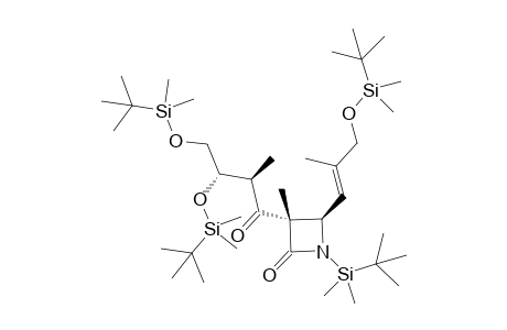 (3S,4R)-3-[(2R,3S)-3,4-bis[[tert-butyl(dimethyl)silyl]oxy]-2-methyl-1-oxobutyl]-1-[tert-butyl(dimethyl)silyl]-4-[(E)-3-[tert-butyl(dimethyl)silyl]oxy-2-methylprop-1-enyl]-3-methyl-2-azetidinone