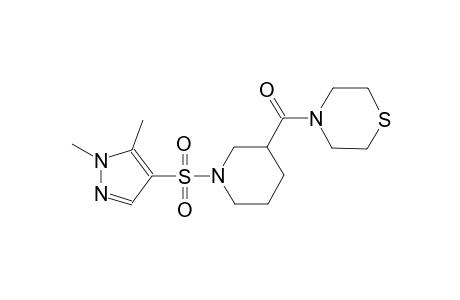 4-({1-[(1,5-dimethyl-1H-pyrazol-4-yl)sulfonyl]-3-piperidinyl}carbonyl)thiomorpholine