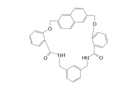 naphthalene-3,7-diyl-cyclo[8,12-methenodibenzo[c,p]-2,18-dioxa-6,14-diazacycloeicosa-tetraen-5,15-dione]