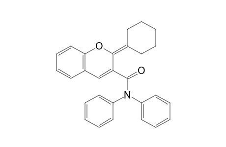 2-Cyclohexylidene-N,N-diphenyl-2H-chromene-3-carboxamide