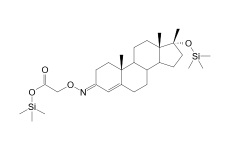 17-epi-17-Methyltestosterone carboxymethoxim, O,O'-bis-TMS 1.isomer