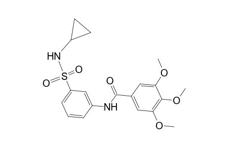 N-[3-(cyclopropylsulfamoyl)phenyl]-3,4,5-trimethoxybenzamide