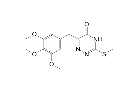 3-(methylthio)-6-(3,4,5-trimethoxybenzyl)-as-triazin-5(4H)-one