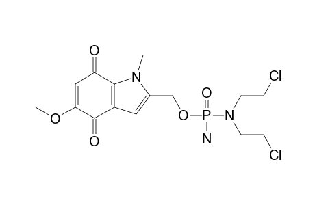 2-(5-METHOXY-1-METHYL-4,7-INDOLEQUINONYL)-METHYL-N,N-BIS-(2-CHLOROETHYL)-PHOSPHORODIAMIDATE