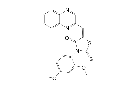 4-thiazolidinone, 3-(2,4-dimethoxyphenyl)-5-(2-quinoxalinylmethylene)-2-thioxo-, (5E)-