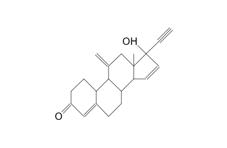 17b-Hydroxy-11-methylene-19-nor-17a-pregna-4,15-dien-20-yn-3-one