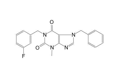 1H-purine-2,6-dione, 1-[(3-fluorophenyl)methyl]-3,7-dihydro-3-methyl-7-(phenylmethyl)-