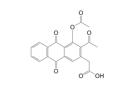 2-(3-acetyl-4-acetyloxy-9,10-dioxo-2-anthracenyl)acetic acid