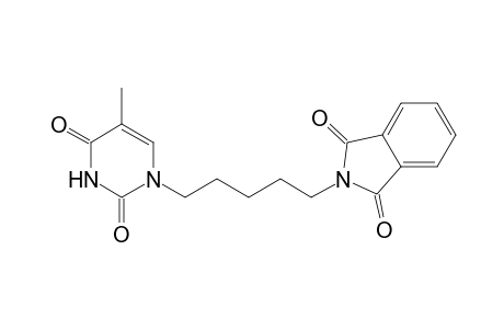 2-[5-(2,4-diketo-5-methyl-pyrimidin-1-yl)pentyl]isoindoline-1,3-quinone
