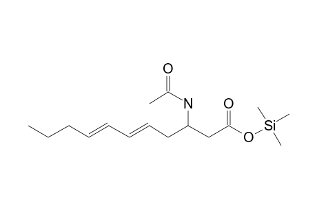 3-Acetamidoundeca-5,7-dienoic acid, tms