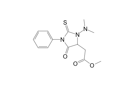 1-Phenyl-3-dimethylamino-4-methoxycarbonylmethyl-perhydro-5-oxo-2-thioxoimidazole