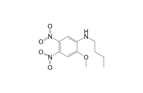 Benzenamine, N-butyl-2-methoxy-4,5-dinitro-