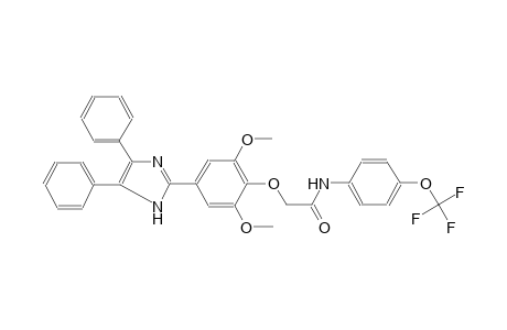 acetamide, 2-[4-(4,5-diphenyl-1H-imidazol-2-yl)-2,6-dimethoxyphenoxy]-N-[4-(trifluoromethoxy)phenyl]-