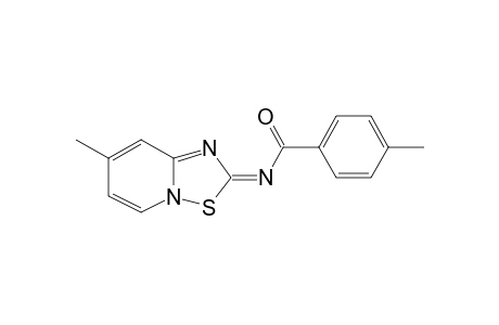 4-Methyl-N-[(2E)-7-methyl-2H-pyrido[1,2-b][1,2,4]thiadiazol-2-ylidene]benzamide