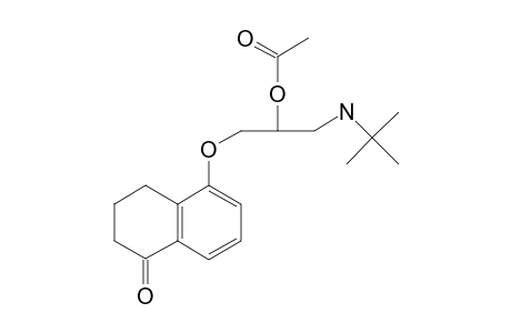 1-(2-acetoxy-3-t-butylamino-propoxy)-5-oxo-6,7,8-trihydro-nathphalene