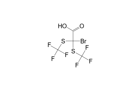Bromo-bis(trifluoromethylsulfanyl) acetic acid