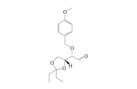 (2R)-2-[(4R)-2,2-Diethyl-[1,3]dioxolan-4-yl]-2-(4-methoxybenzyloxy)-acetaldehyde