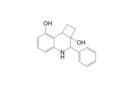 2aR*,3R*,8bS*-2a,8b-dihydroxy-3-phenyl-1,2,3,4-tetrahydrocyclobut[c]quinoline