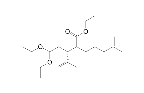 2-[(1R)-1-(2,2-diethoxyethyl)-2-methyl-allyl]-6-methyl-hept-6-enoic acid ethyl ester