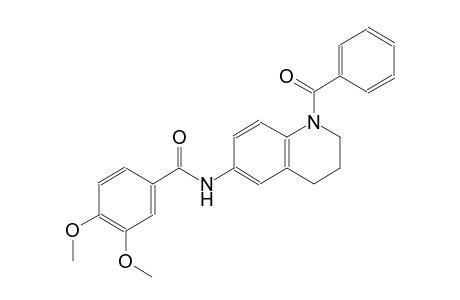 N-(1-benzoyl-1,2,3,4-tetrahydro-6-quinolinyl)-3,4-dimethoxybenzamide