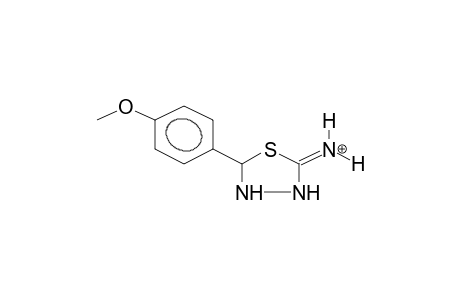 2-(PARA-METHOXYPHENYL)-5-IMINO-1,3,4-THIADIAZOLIDINE, PROTONATED