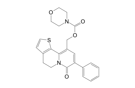 (7-oxidanylidene-8-phenyl-4,5-dihydrothieno[2,3-a]quinolizin-10-yl)methyl morpholine-4-carboxylate