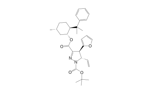 (-)-(1R,2S,5R)-8-Phenylmenthyl 3-((4S,5S)-1-tert-butoxycarbonyl-4-(2-furyl)-4,5-dihydro-5-vinyl-1H-prazole)carboxylate