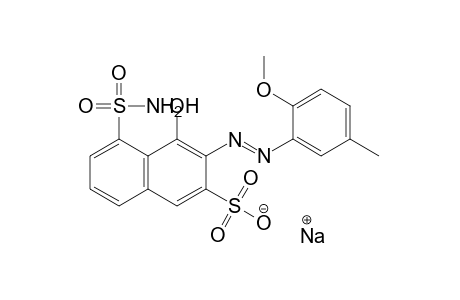 2-Naphthalenesulfonic acid, 5-(aminosulfonyl)-4-hydroxy-3-[(2-methoxy-5-methylphenyl)azo], monosodium salt