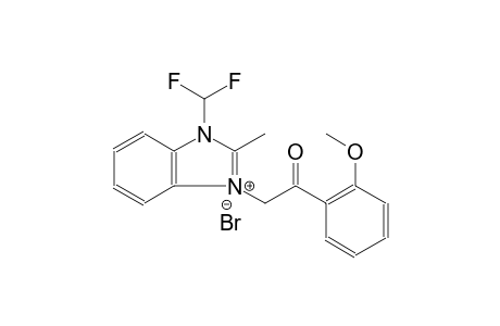 3-(difluoromethyl)-1-[2-(2-methoxyphenyl)-2-oxoethyl]-2-methyl-3H-benzimidazol-1-ium bromide