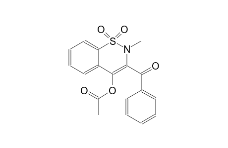 3-benzoyl-2-methyl-1,1-dioxido-2H-1,2-benzothiazin-4-yl acetate