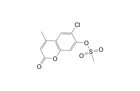 6-Chloro-4-methyl-2-oxo-2H-chromen-7-yl methanesulfonate