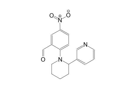 benzaldehyde, 5-nitro-2-[2-(3-pyridinyl)-1-piperidinyl]-