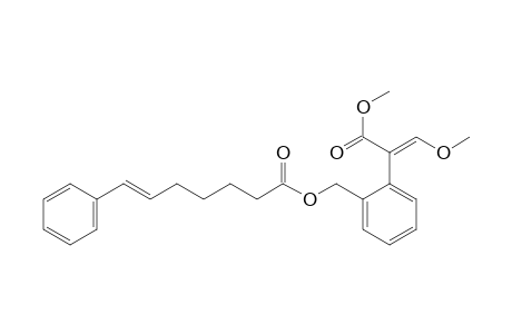 Benzeneacetic acid, alpha-(methoxymethylene)-2-[[(1-oxo-7-phenyl-6-heptenyl)oxy]methyl]-, methyl ester, (E,?)-