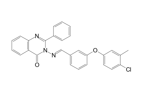 3-({(E)-[3-(4-chloro-3-methylphenoxy)phenyl]methylidene}amino)-2-phenylquinazolin-4(3H)-one