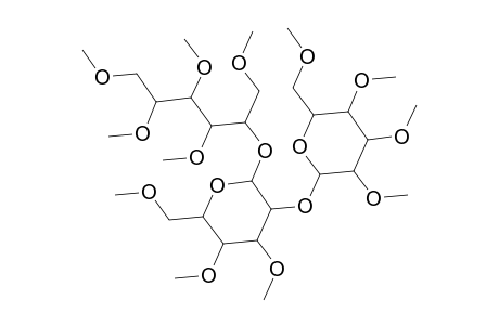 Glucitol, o-2,3,4,6-tetra-O-methyl-.beta.-d-glucopyranosy1-(1.fwdarw.2)-3,4,6-tri-O-methyl-.beta.-d-glucopyranosyl-(1.fwdarw.2)-1,3,4,5,6-penta-O-methyl-, d-