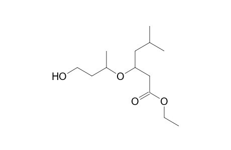 Ethyl 3-(4-hydroxybut-2-yloxy)-3-isobutylpropanoate