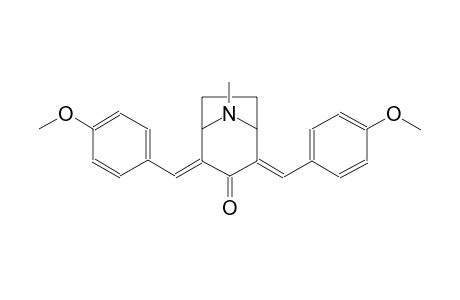 8-azabicyclo[3.2.1]octan-3-one, 2,4-bis[(4-methoxyphenyl)methylene]-8-methyl-, (2E,4E)-