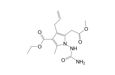 4-Allyl-5-methoxycarbonylmethyl-2-methyl-1-ureido-1H-pyrrole-3-carboxylic acid ethyl ester