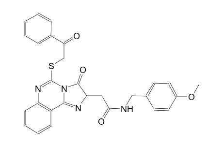 N-(4-methoxybenzyl)-2-{3-oxo-5-[(2-oxo-2-phenylethyl)sulfanyl]-2,3-dihydroimidazo[1,2-c]quinazolin-2-yl}acetamide