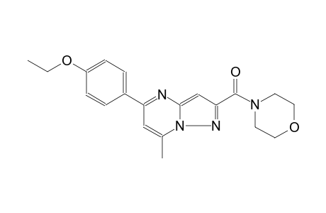 ethyl 4-[7-methyl-2-(4-morpholinylcarbonyl)pyrazolo[1,5-a]pyrimidin-5-yl]phenyl ether