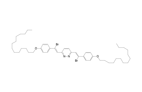 3,6-bis[(Z)-2-bromo-2-(4-myristyloxyphenyl)vinyl]pyridazine