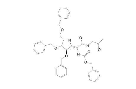 (E,3R,4R,5S)-N-BENZYLOXYCARBONYL-N'-2'-OXOPROPYL-ALPHA-(5-BENZYLOXYMETHYL-3,4-DIBENZYL-OXYPYRROLIDINE-2-YLIDENE)-GLYCINAMIDE