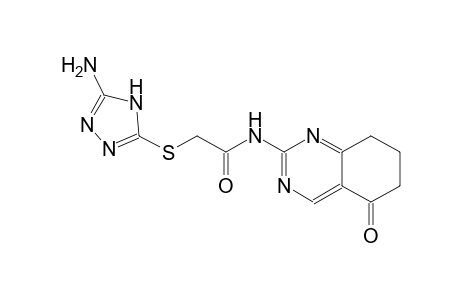 acetamide, 2-[(5-amino-4H-1,2,4-triazol-3-yl)thio]-N-(5,6,7,8-tetrahydro-5-oxo-2-quinazolinyl)-