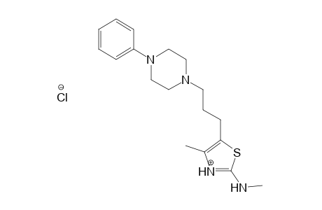 2-Thiazolamine, N,4-dimethyl-5-[3-(4-phenyl-1-piperazinyl)propyl]-,dihydrochloride