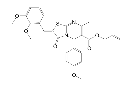 allyl (2Z)-2-(2,3-dimethoxybenzylidene)-5-(4-methoxyphenyl)-7-methyl-3-oxo-2,3-dihydro-5H-[1,3]thiazolo[3,2-a]pyrimidine-6-carboxylate
