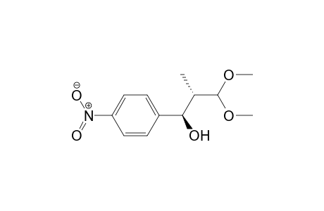 (1R,2S)-3,3-Dimethoxy-2-methyl-1-(4-nitrophenyl)-propan-1-ol