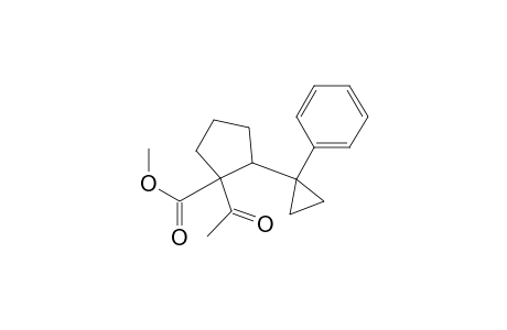 1-Acetyl-1-methoxycarbonyl-2-(1-phenylcyclopropyl)cyclopentane